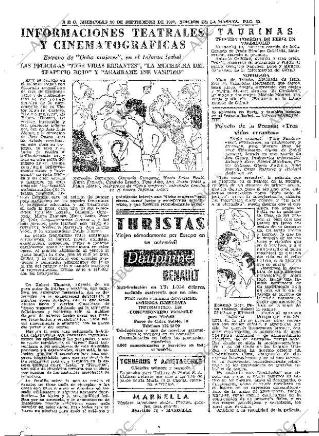 ABC MADRID 20-09-1961 página 63