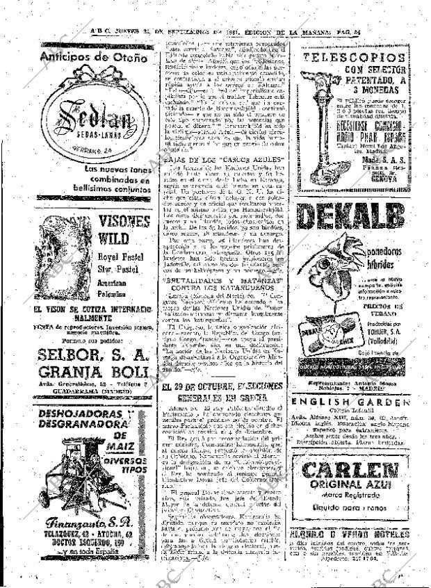ABC MADRID 21-09-1961 página 34