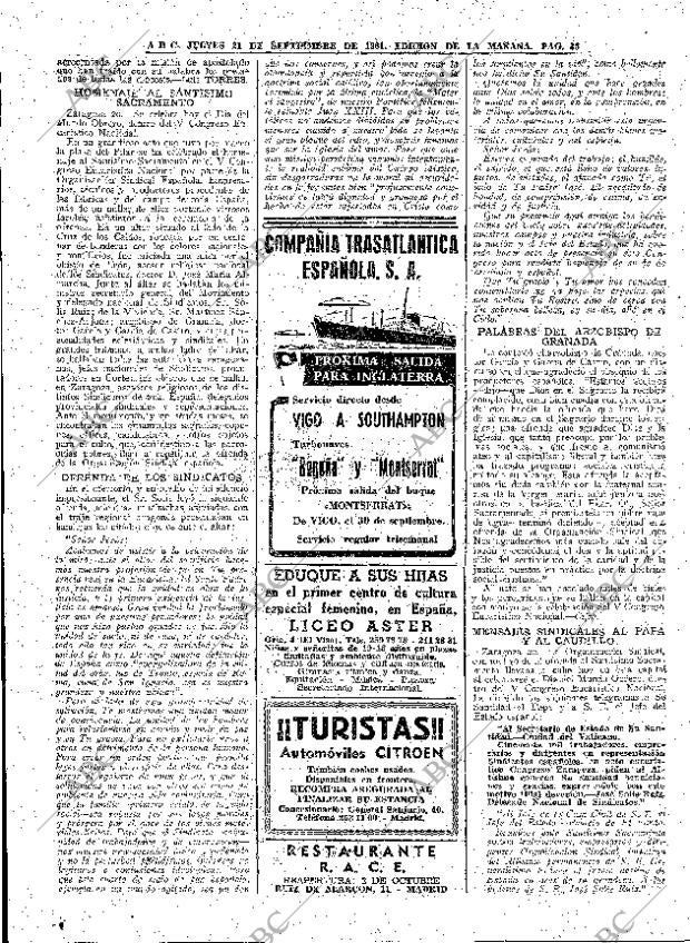 ABC MADRID 21-09-1961 página 38
