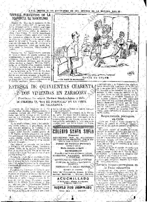 ABC MADRID 21-09-1961 página 45