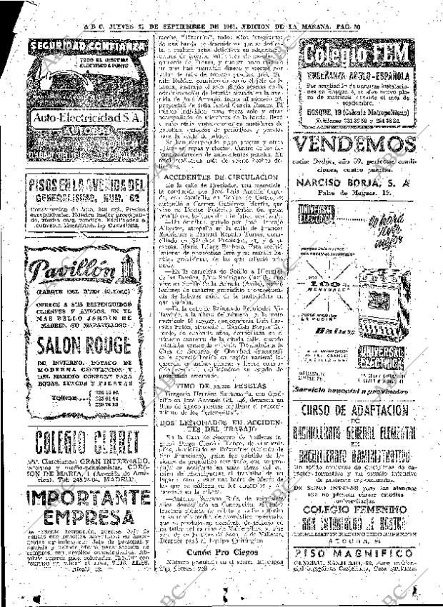 ABC MADRID 21-09-1961 página 50