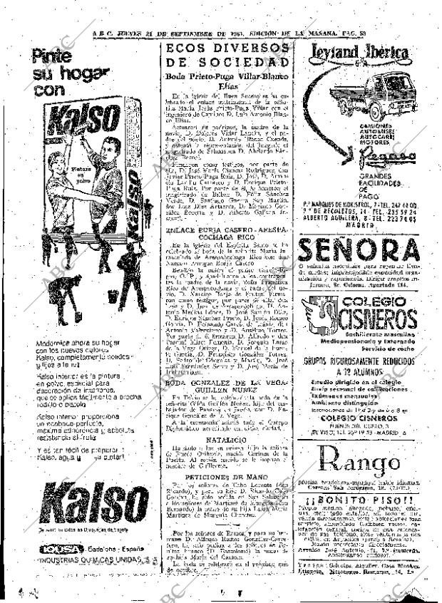 ABC MADRID 21-09-1961 página 52