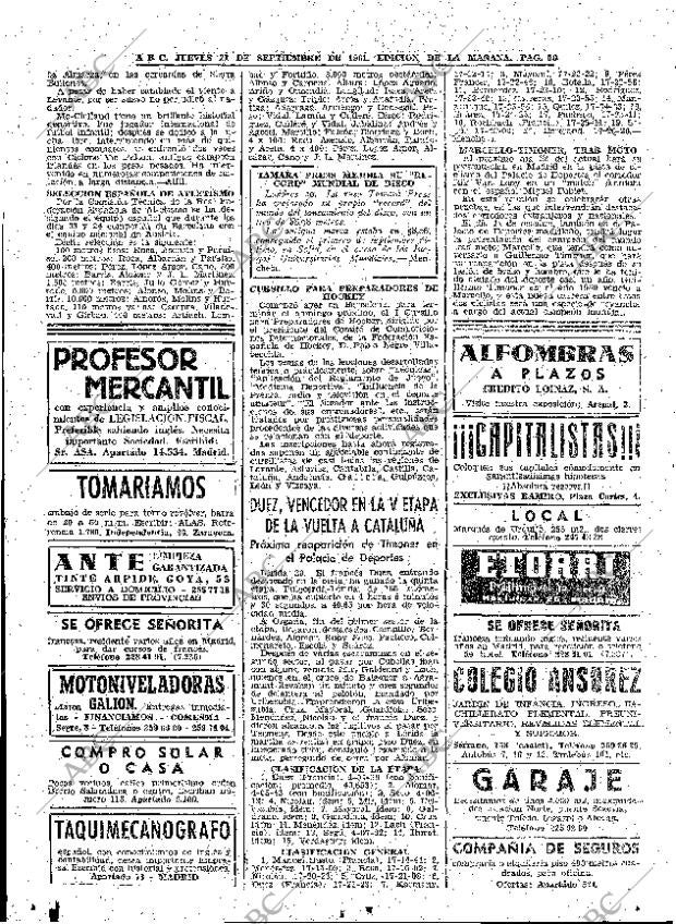 ABC MADRID 21-09-1961 página 56