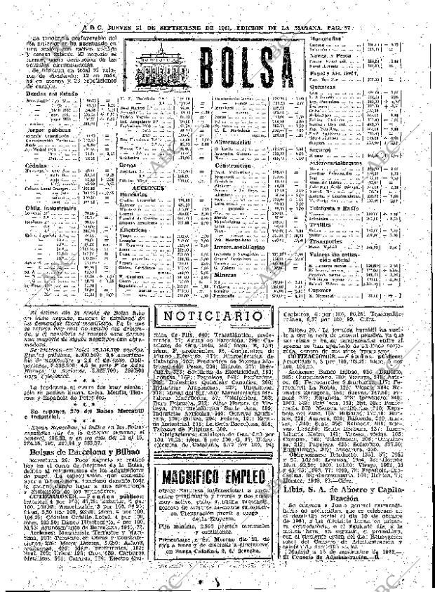ABC MADRID 21-09-1961 página 57