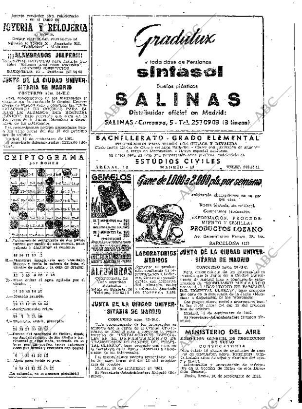 ABC MADRID 21-09-1961 página 71