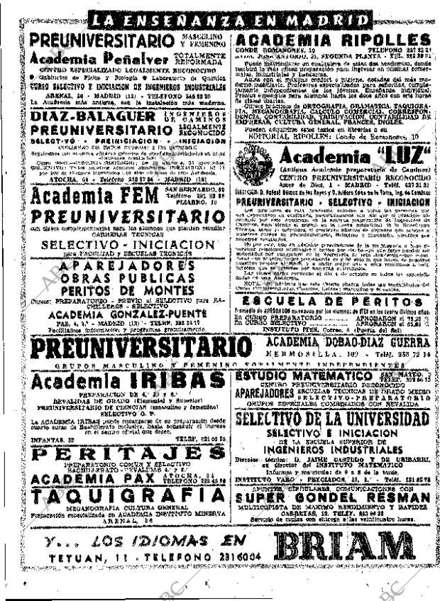 ABC MADRID 22-09-1961 página 10