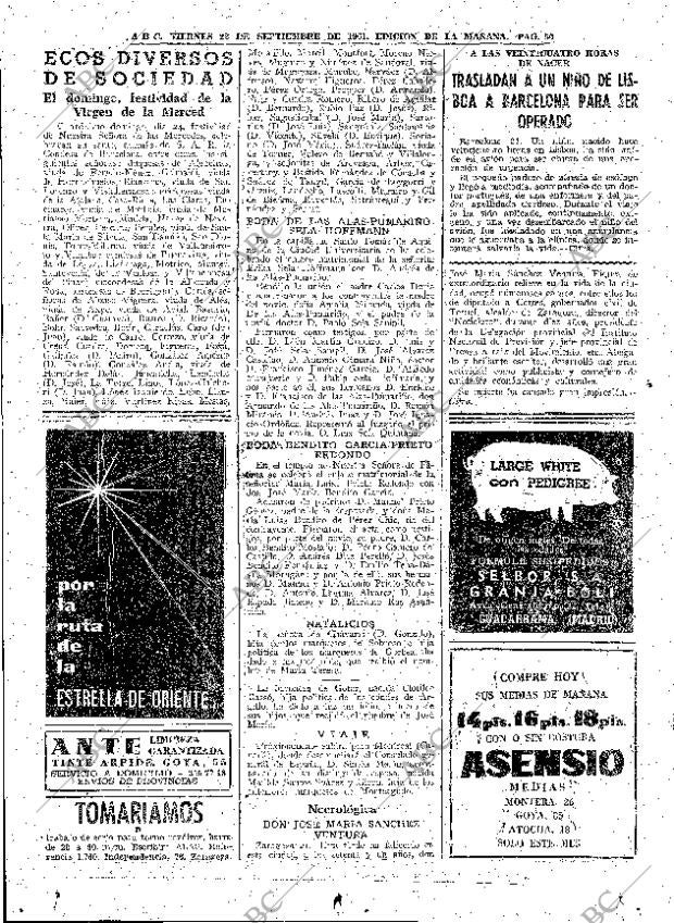 ABC MADRID 22-09-1961 página 50