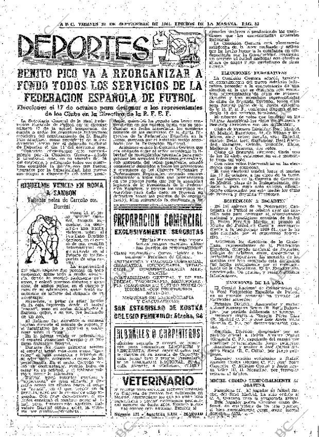 ABC MADRID 22-09-1961 página 53