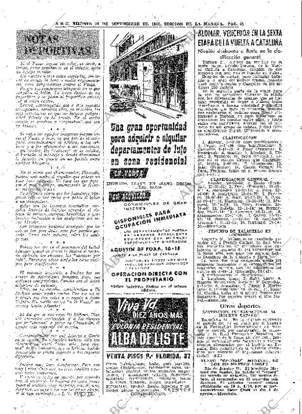 ABC MADRID 22-09-1961 página 55