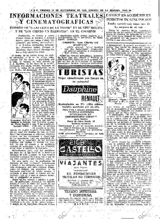 ABC MADRID 22-09-1961 página 59