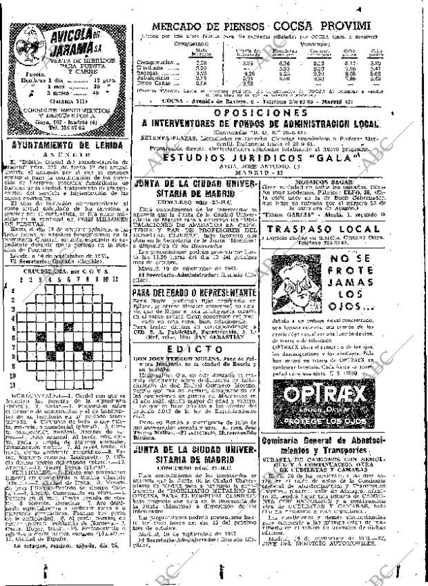 ABC MADRID 22-09-1961 página 71