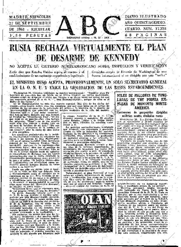 ABC MADRID 27-09-1961 página 23