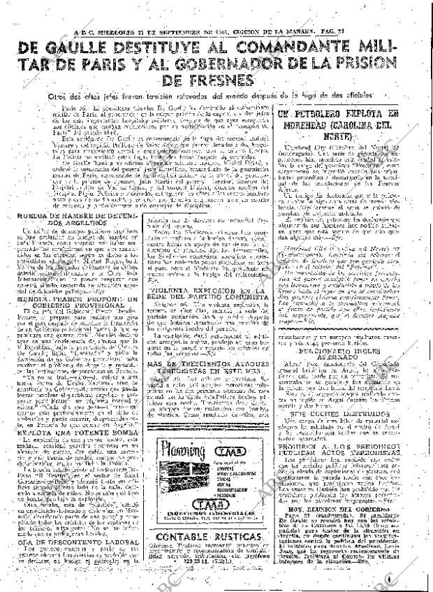 ABC MADRID 27-09-1961 página 27