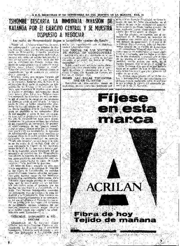 ABC MADRID 27-09-1961 página 31
