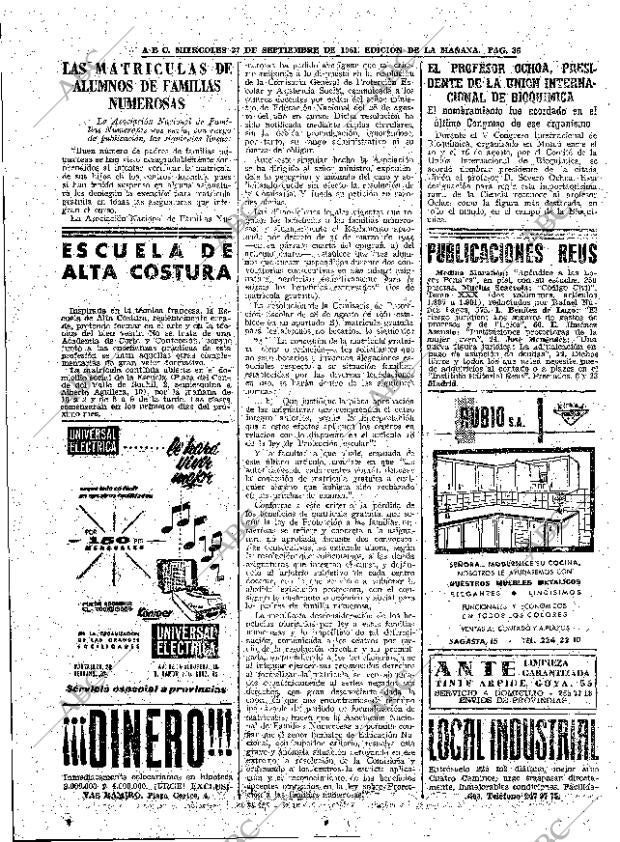 ABC MADRID 27-09-1961 página 36