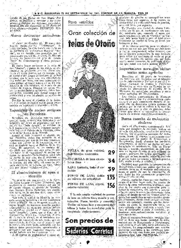 ABC MADRID 27-09-1961 página 43