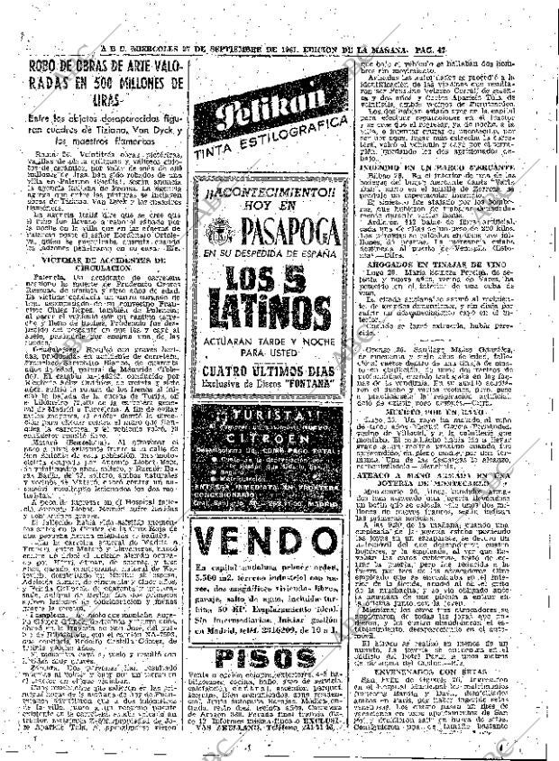 ABC MADRID 27-09-1961 página 47
