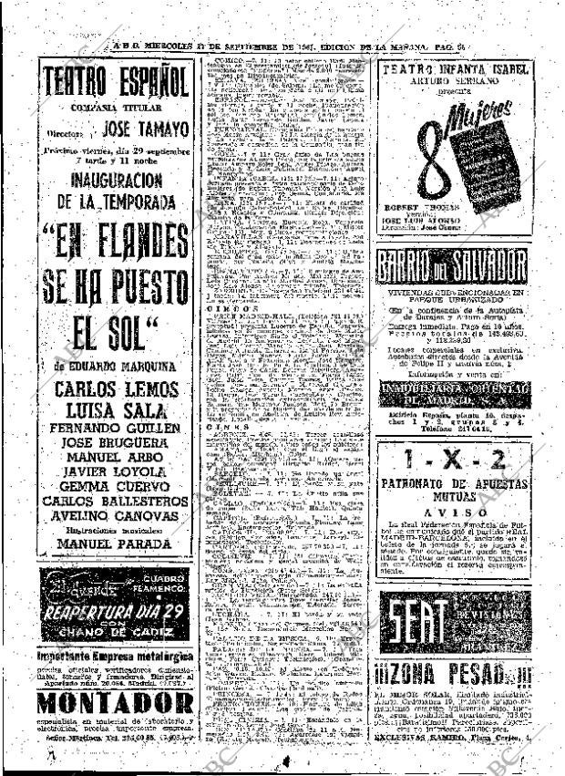 ABC MADRID 27-09-1961 página 56