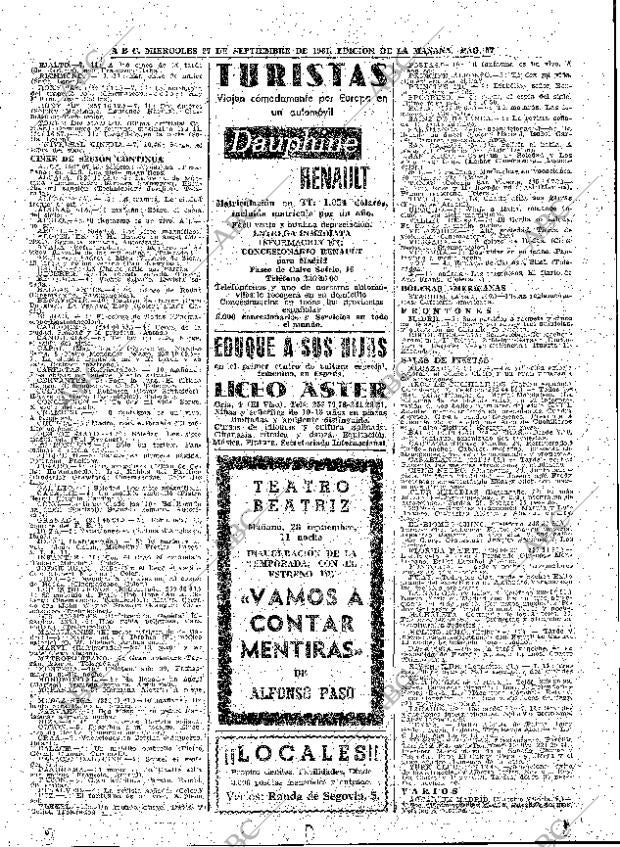 ABC MADRID 27-09-1961 página 57