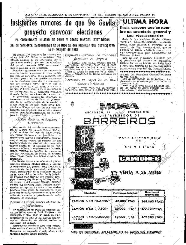 ABC SEVILLA 27-09-1961 página 17