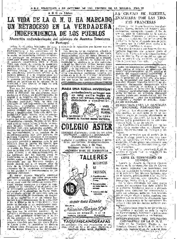 ABC MADRID 04-10-1961 página 27