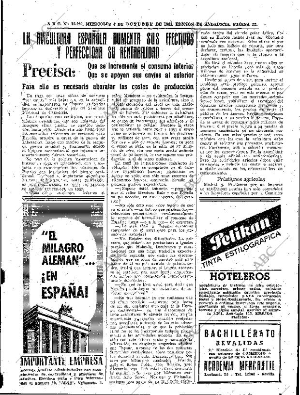 ABC SEVILLA 04-10-1961 página 23