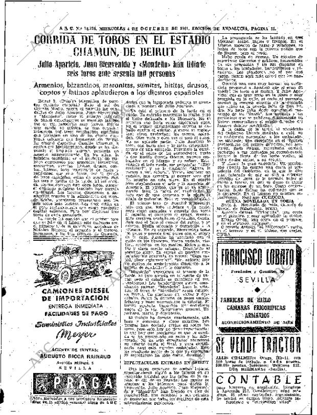 ABC SEVILLA 04-10-1961 página 31