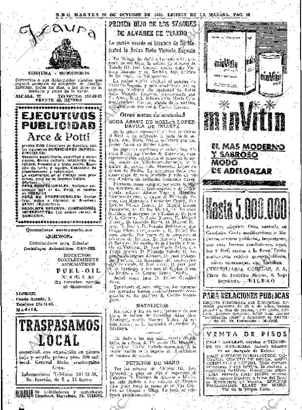 ABC MADRID 10-10-1961 página 44