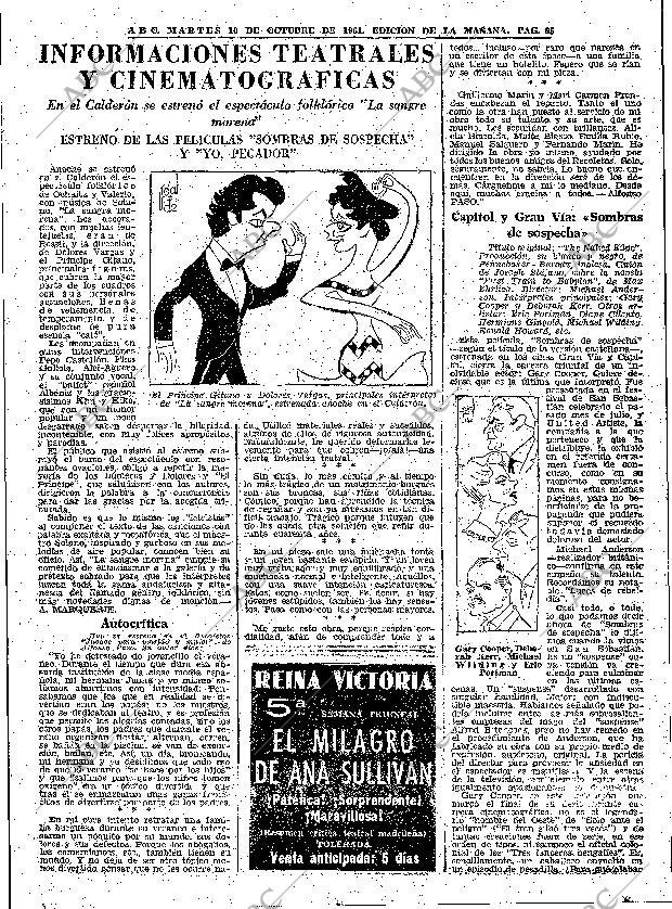 ABC MADRID 10-10-1961 página 63