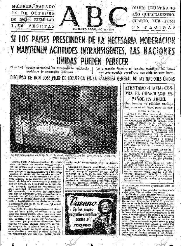ABC MADRID 14-10-1961 página 47