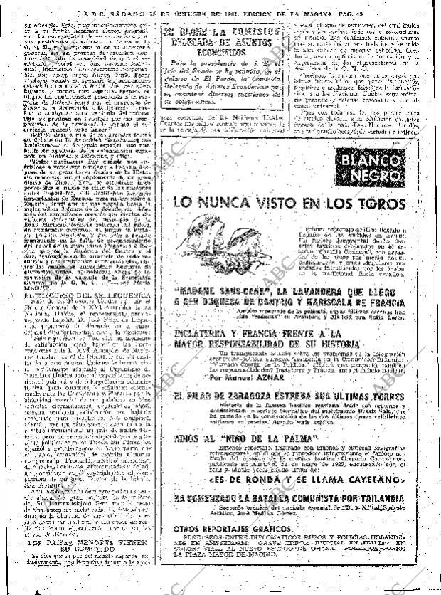 ABC MADRID 14-10-1961 página 49