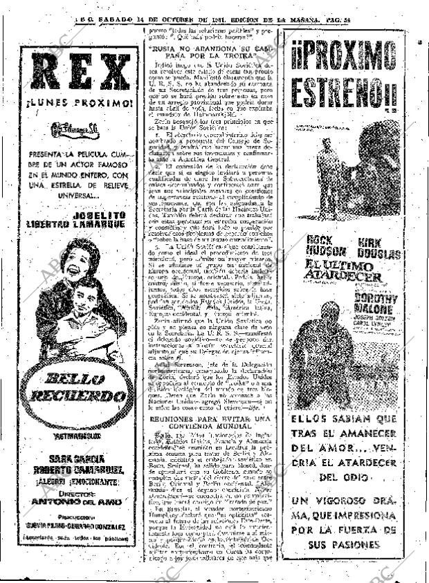 ABC MADRID 14-10-1961 página 54