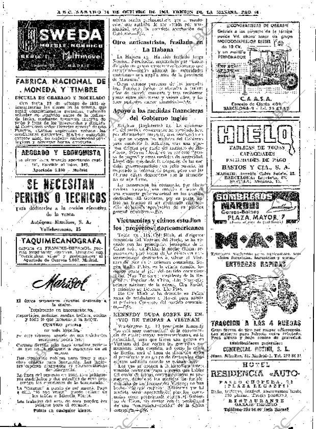 ABC MADRID 14-10-1961 página 60