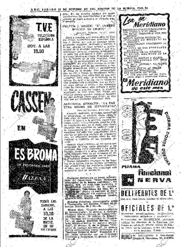 ABC MADRID 14-10-1961 página 80