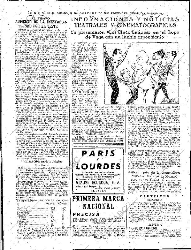 ABC SEVILLA 14-10-1961 página 58