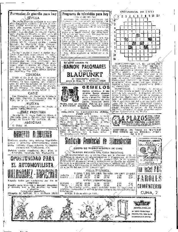 ABC SEVILLA 14-10-1961 página 63