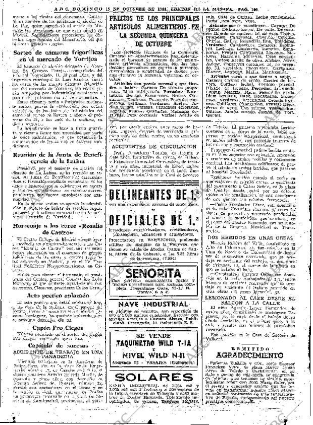 ABC MADRID 15-10-1961 página 100