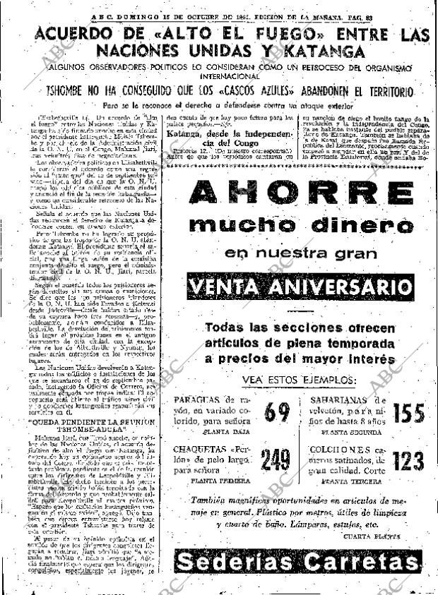 ABC MADRID 15-10-1961 página 83