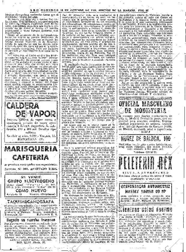ABC MADRID 15-10-1961 página 84
