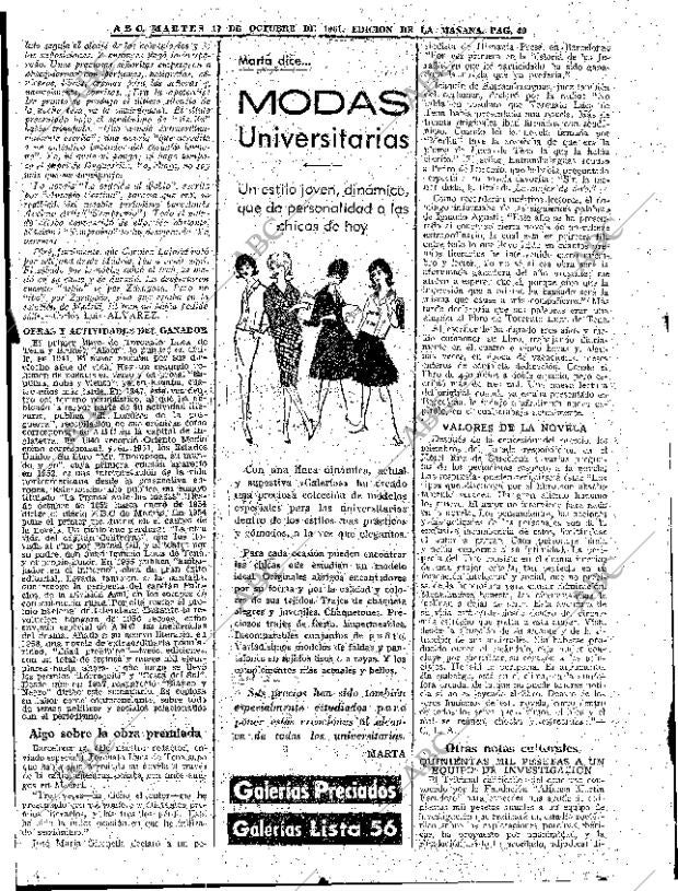 ABC MADRID 17-10-1961 página 40