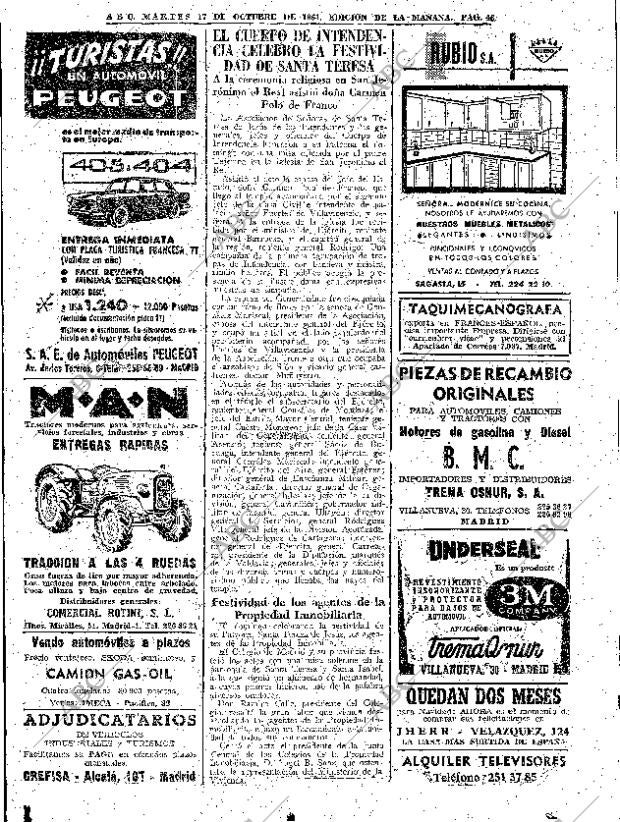 ABC MADRID 17-10-1961 página 46