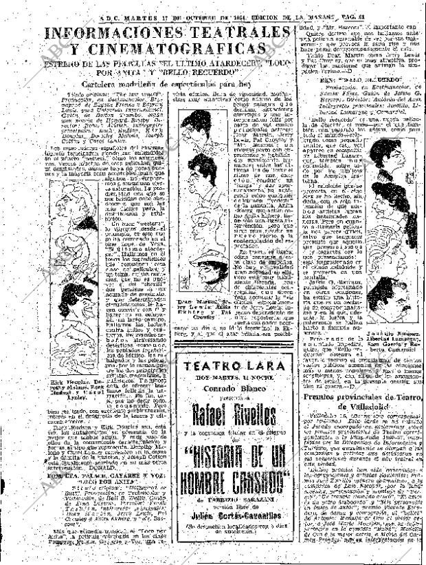 ABC MADRID 17-10-1961 página 61