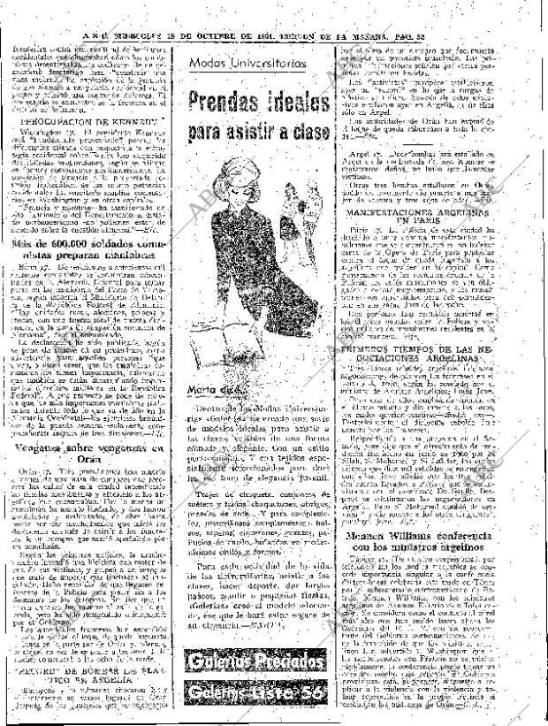 ABC MADRID 18-10-1961 página 52
