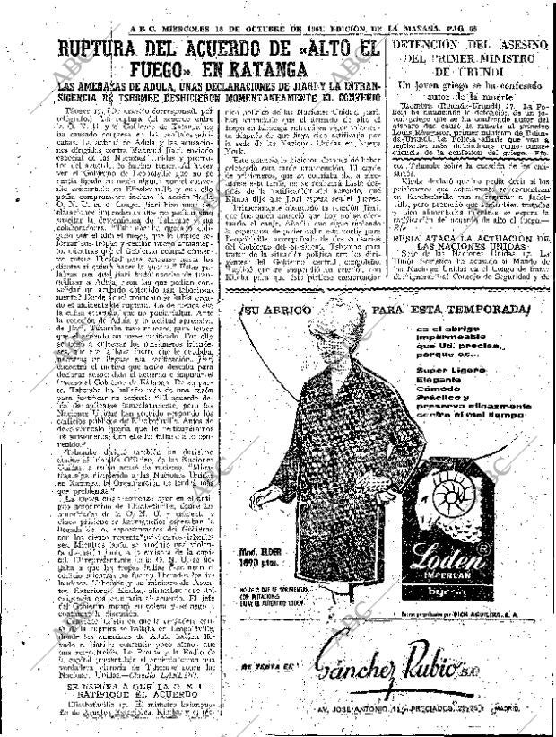ABC MADRID 18-10-1961 página 55