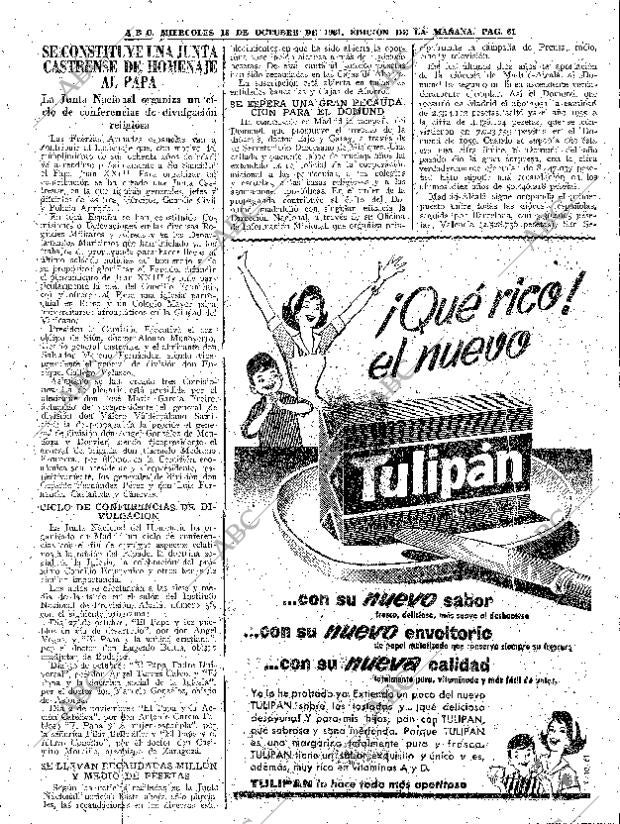 ABC MADRID 18-10-1961 página 61