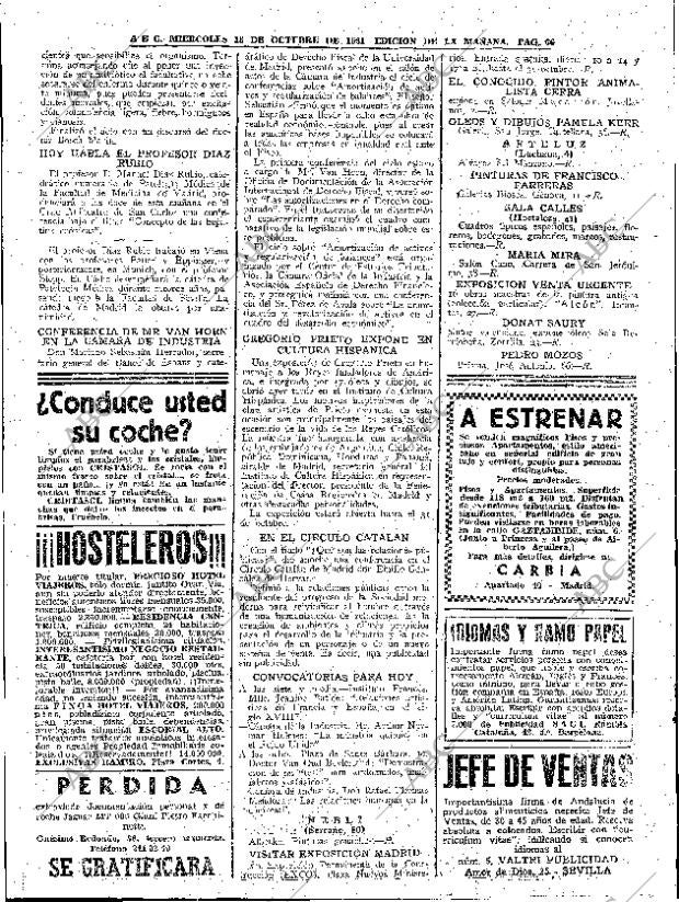ABC MADRID 18-10-1961 página 66