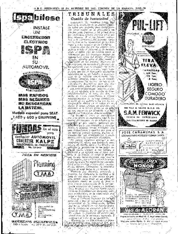ABC MADRID 18-10-1961 página 70