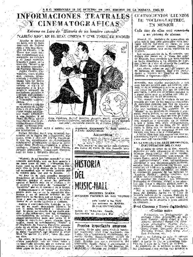 ABC MADRID 18-10-1961 página 81