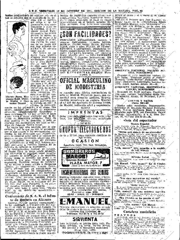 ABC MADRID 18-10-1961 página 82