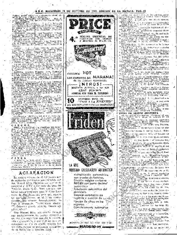 ABC MADRID 18-10-1961 página 83